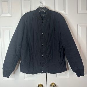rag & bone Black Quilted Bomber Jacket